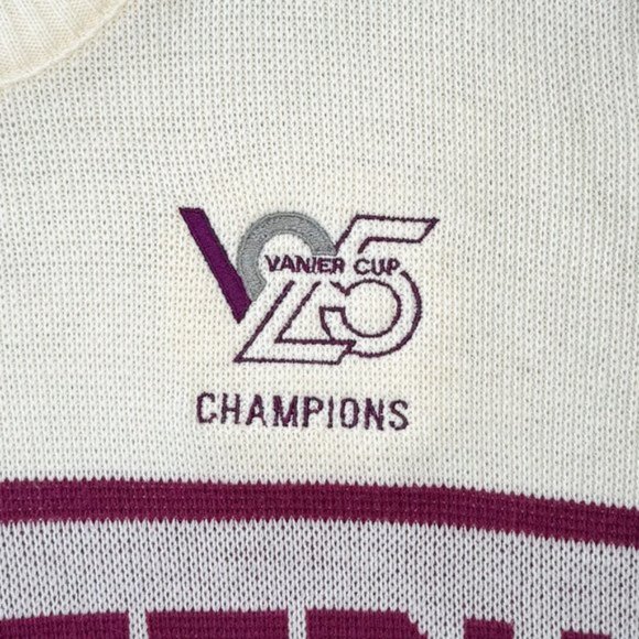 ***SOLD***Vintage College Football 25th Vanier Western Champions Varsity Sweater - Picture 4 of 6